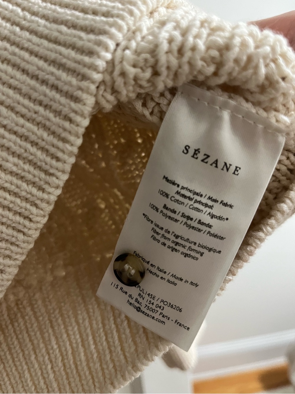 ✨ SEZANE Bree Cotton Sweater - Picture 4 of 7
